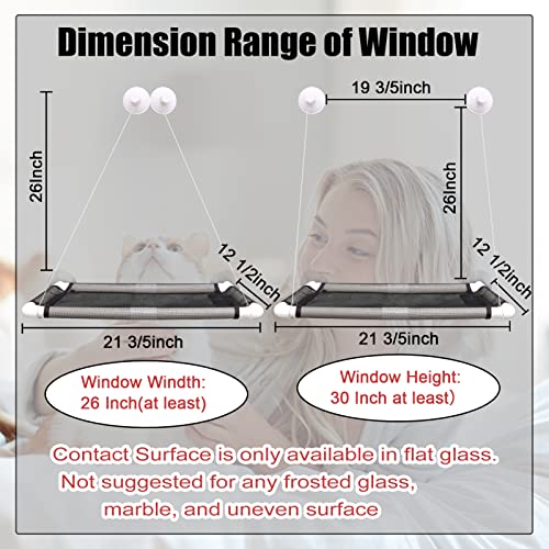 Extra Large Cat Window Perch w/Blanket & Extra Cup