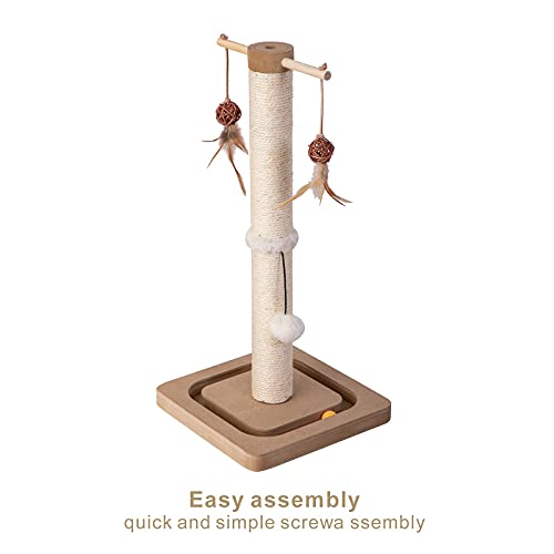 Premium Bengal Cat Scratching Post & Toy Combo