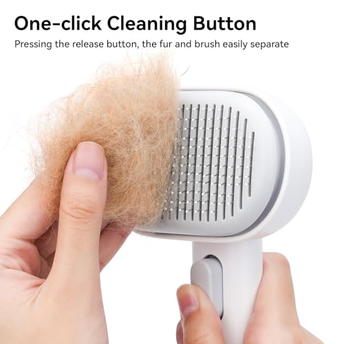 Aumuca Cat Brush for Shedding, Cat Brushes for Indoor Cats, Cat Brush for Long or Short Haired Cats, Cat Grooming Brush Cat Comb for Kitten Rabbit Massage Removes Loose Fur