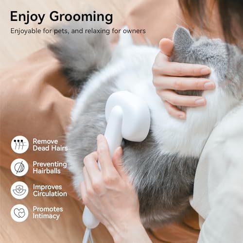 Aumuca Cat Brush for Shedding, Cat Brushes for Indoor Cats, Cat Brush for Long or Short Haired Cats, Cat Grooming Brush Cat Comb for Kitten Rabbit Massage Removes Loose Fur