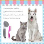 KALAMANDA Cat Grooming Brush with Comb