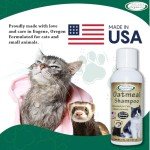 Mad About Organics Oatmeal Shampoo pH Balanced and formulated for Cats and Small Animals - Defense Against Dandruff, Allergies, & Itchy, Dry, Sensitive Skin - Cruelty Free, Sulfate & Paraben Free - Made in the USA
