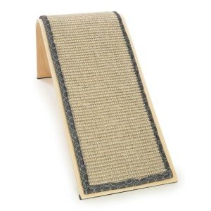SmartyKat Sisal Angle Cat Scratch Ramp, Includes Catnip - Natural, One Size, Tan