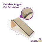 SmartyKat Sisal Angle Cat Scratch Ramp, Includes Catnip - Natural, One Size, Tan