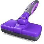 Hertzko Self-Cleaning Slicker Brush for Dogs, Cats - The Ultimate Dog Brush for Shedding Hair, Fur - Comb for Grooming Long Haired & Short Haired Dogs, Cats, Rabbits & More, Deshedding Tool, Cat Brush