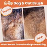 GoPets Dematting Comb with 2 Sided Professional Grooming Rake for Cats & Dogs