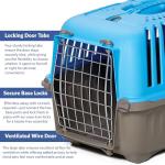Blue Hard-Sided Pet Carrier for Tiny Breeds