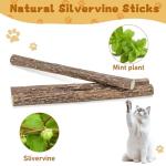 Natural Silvervine Catnip Chew Sticks (12+ pcs)