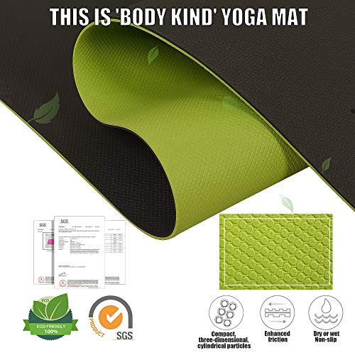 Eco-Friendly Non-Slip Yoga Mat with Alignment Lines