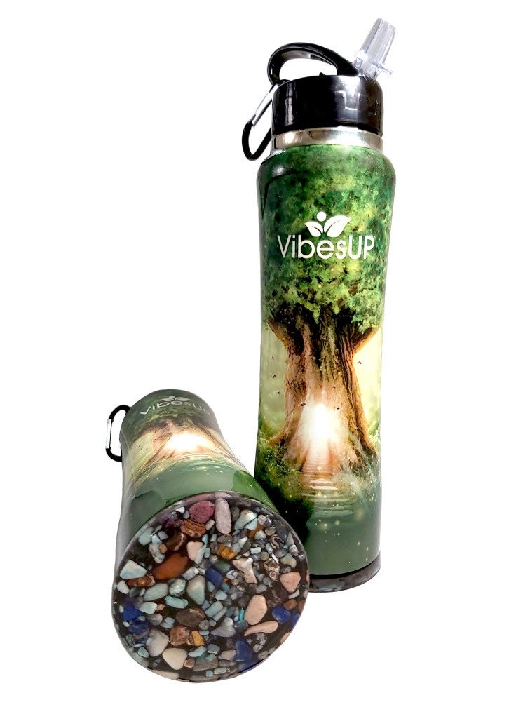 Enchanted Tree Gemstone Insulated Water Bottle - 34oz