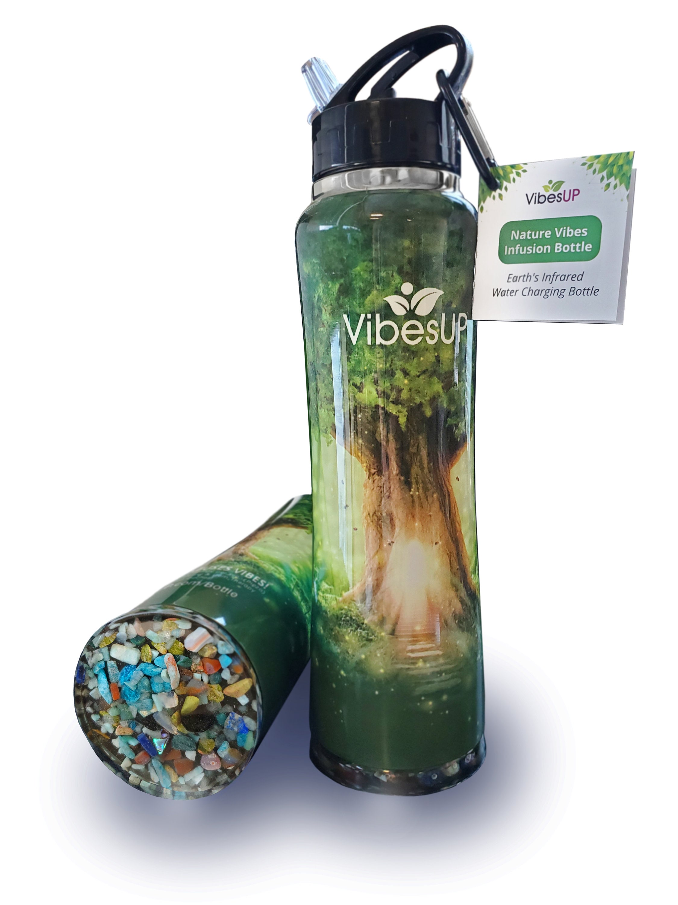 Enchanted Tree Gemstone Insulated Water Bottle - 34oz