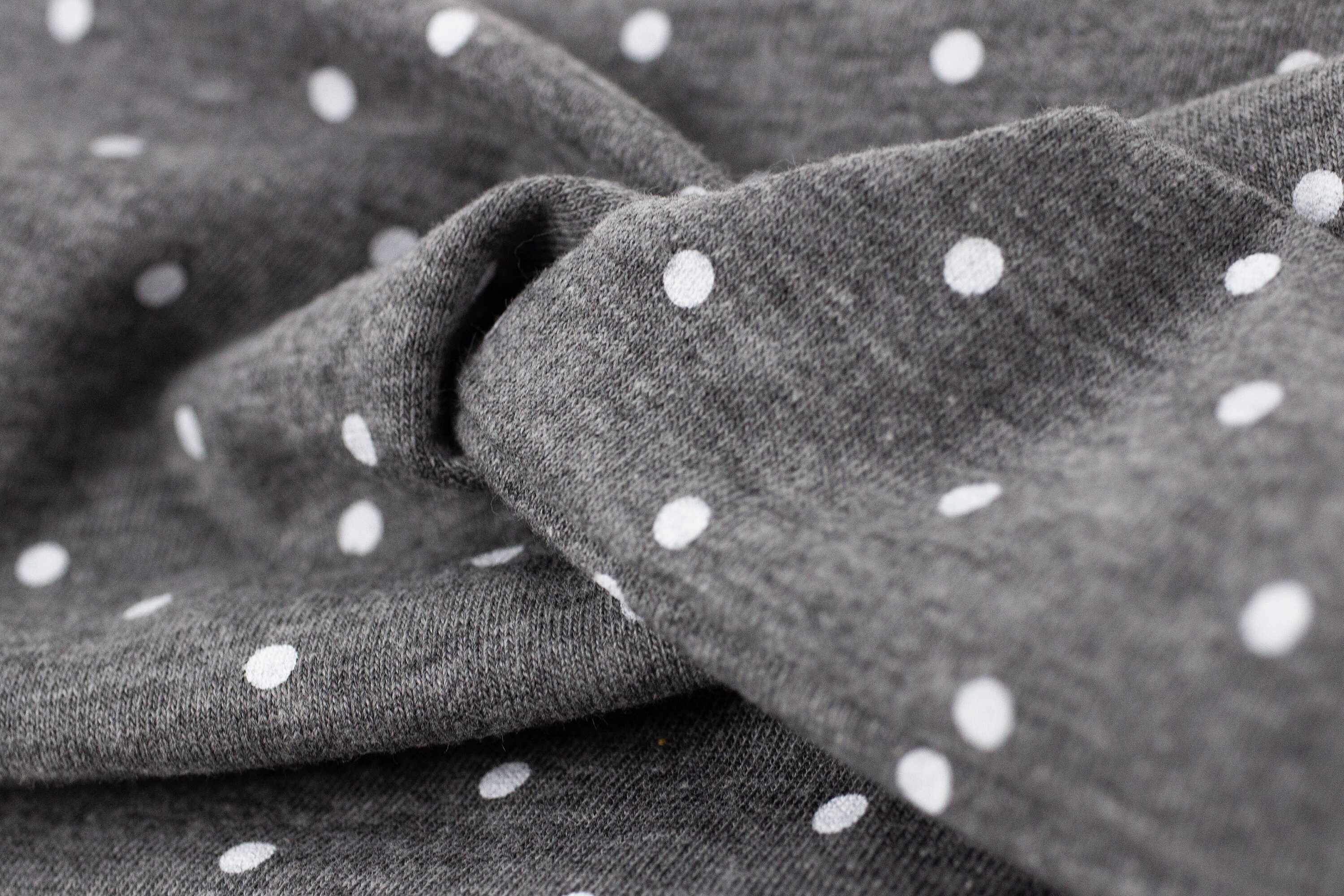 Gray Polka Dot Yoga Headband