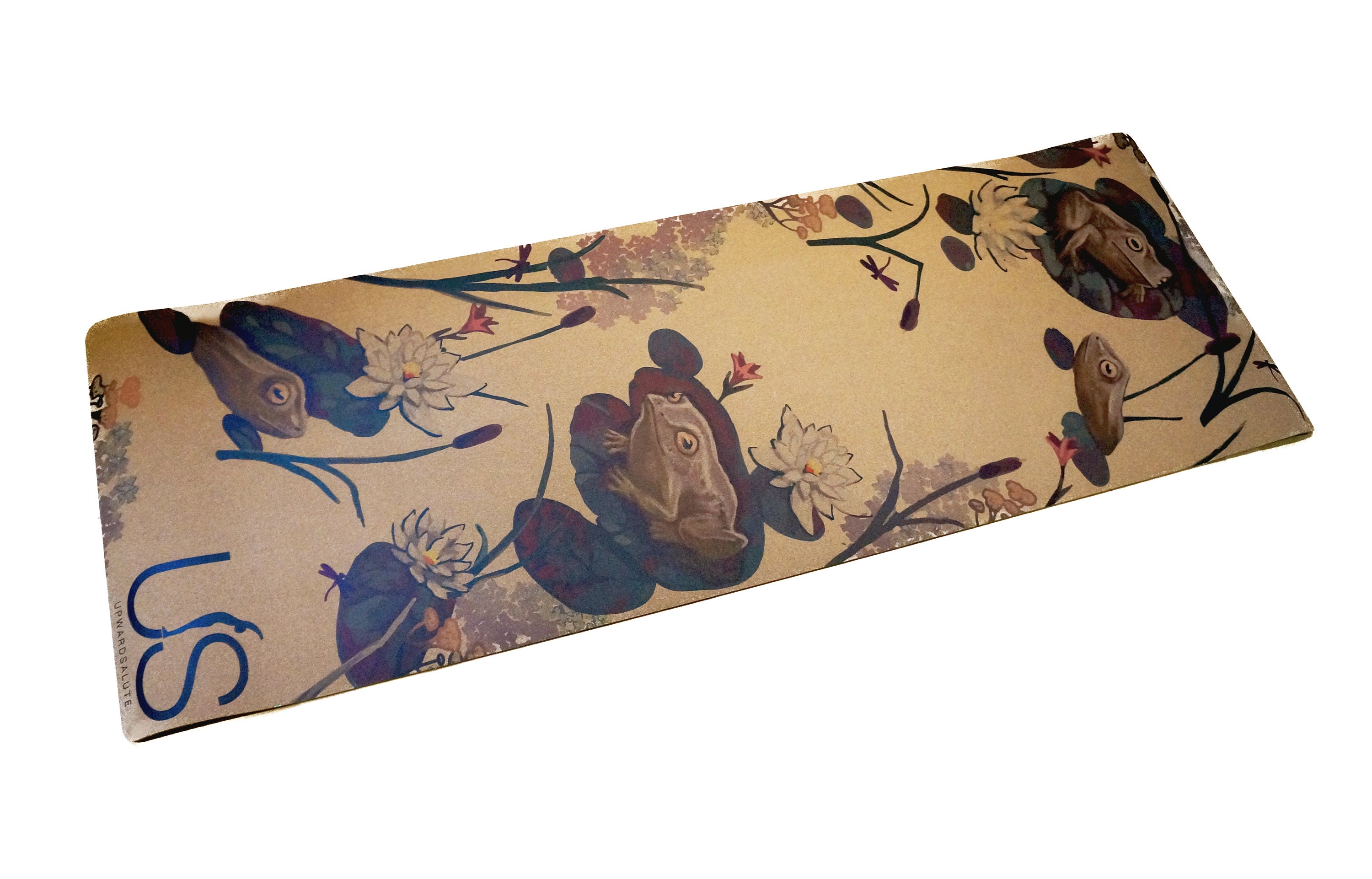 Hand Illustrated Eco-Friendly Cork Yoga Mat