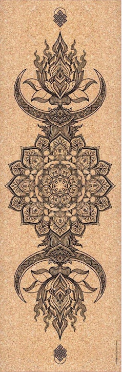 Eco-Friendly Cork Yoga Mat with Yoga Strap