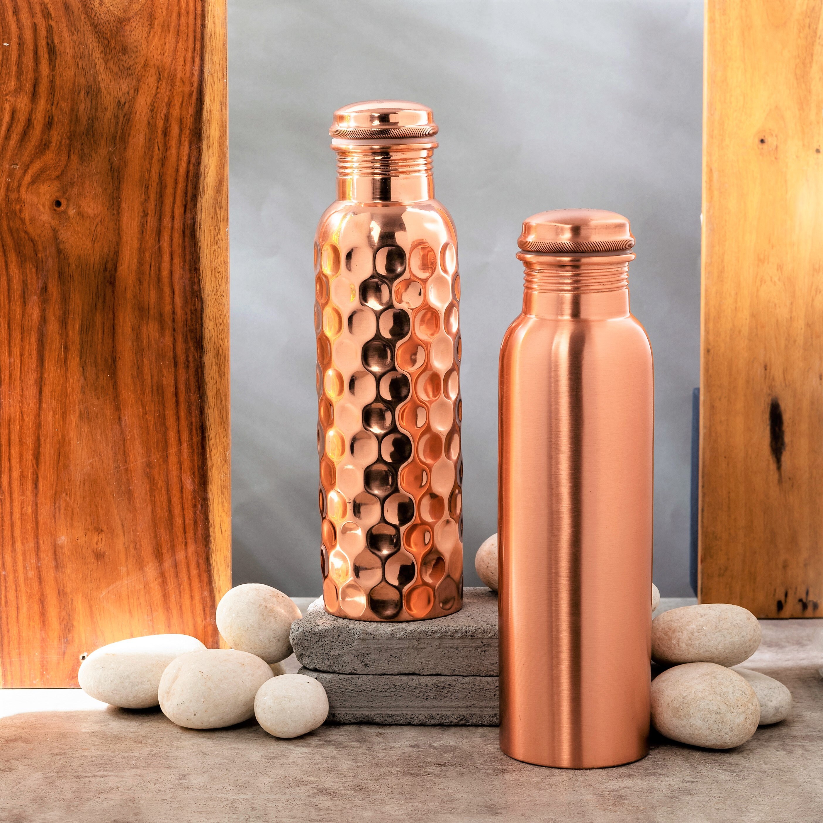 Peak Life Pure Copper Water Bottle, 950ml