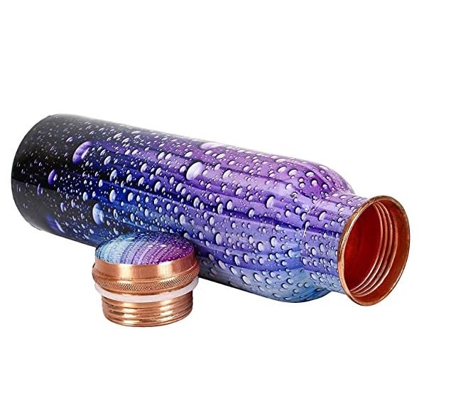 Yoga Life Set: Premium Quality Copper Water Bottles 32oz