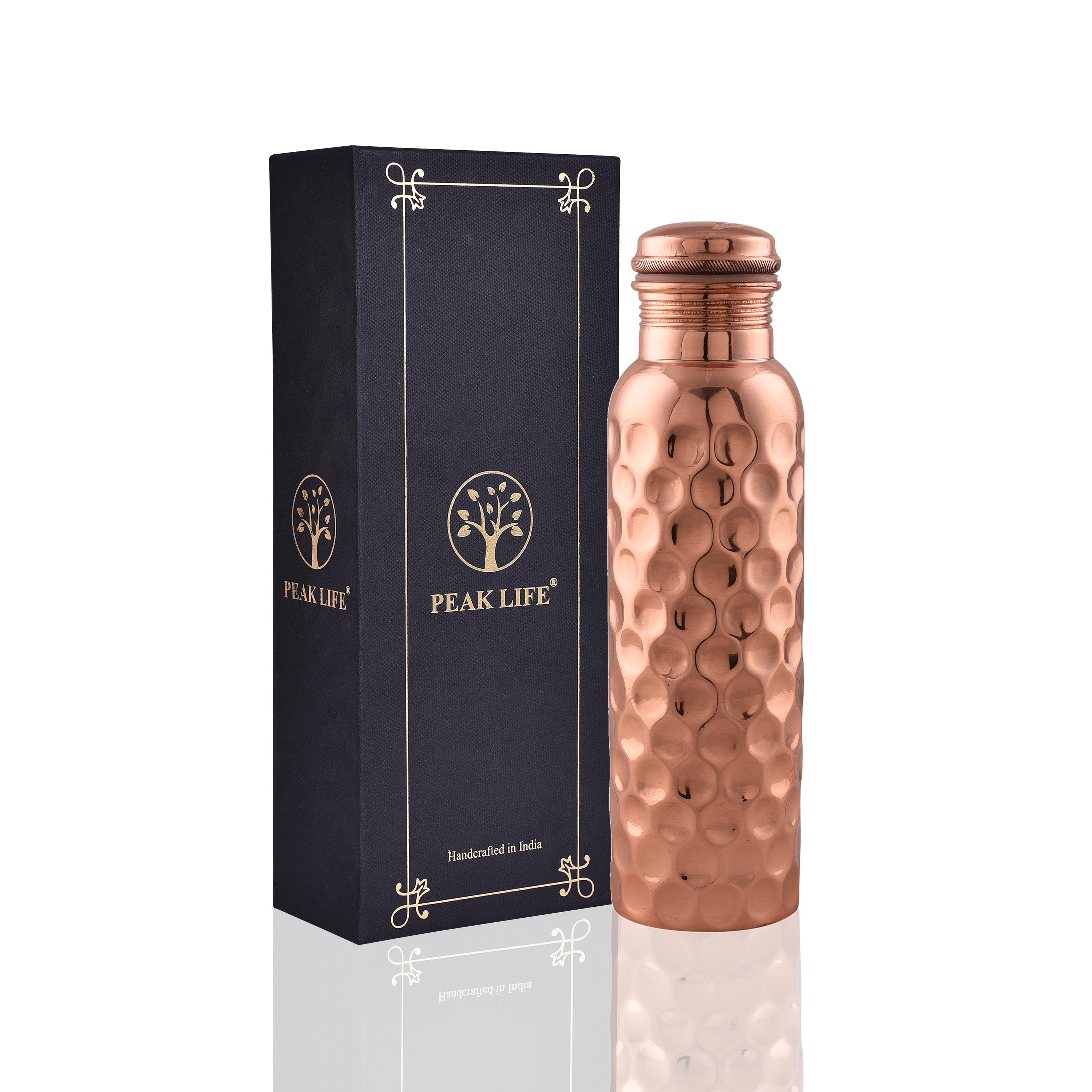Peak Life Pure Copper Water Bottle, 950ml