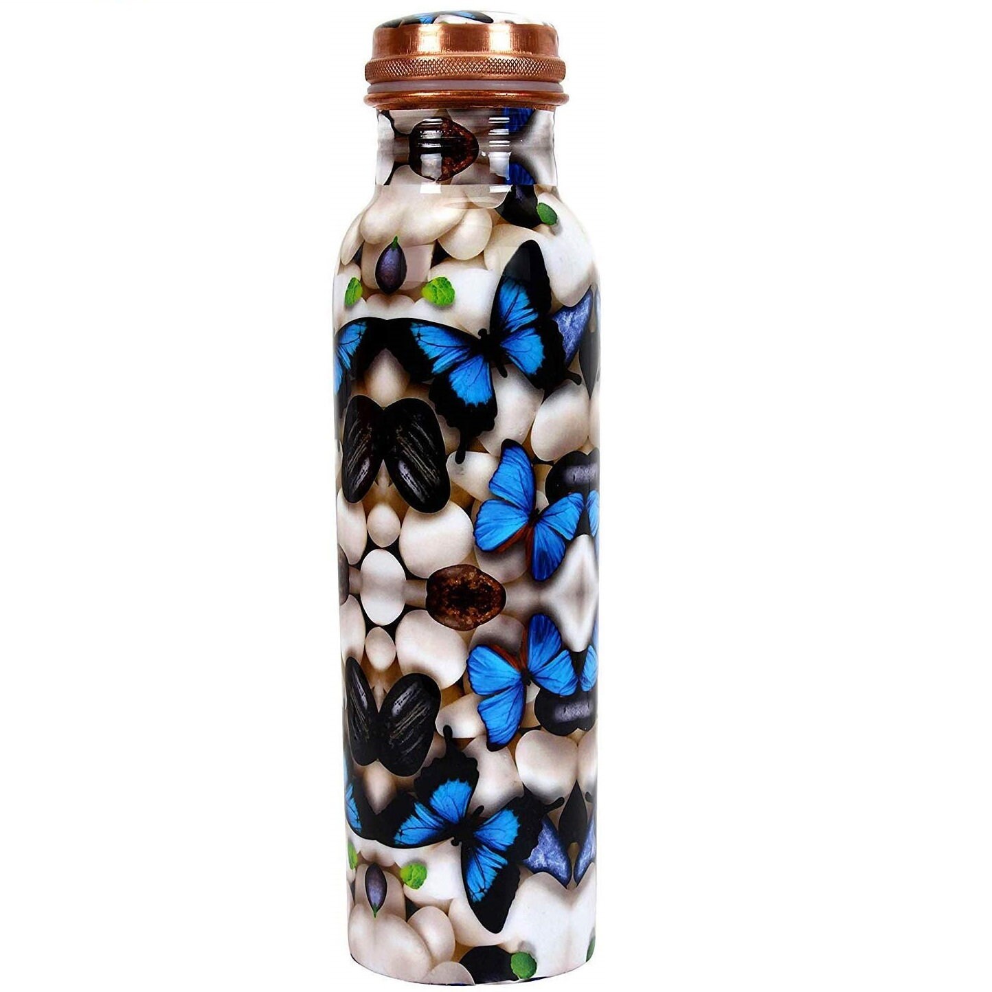 Yoga Life Set: Premium Quality Copper Water Bottles 32oz