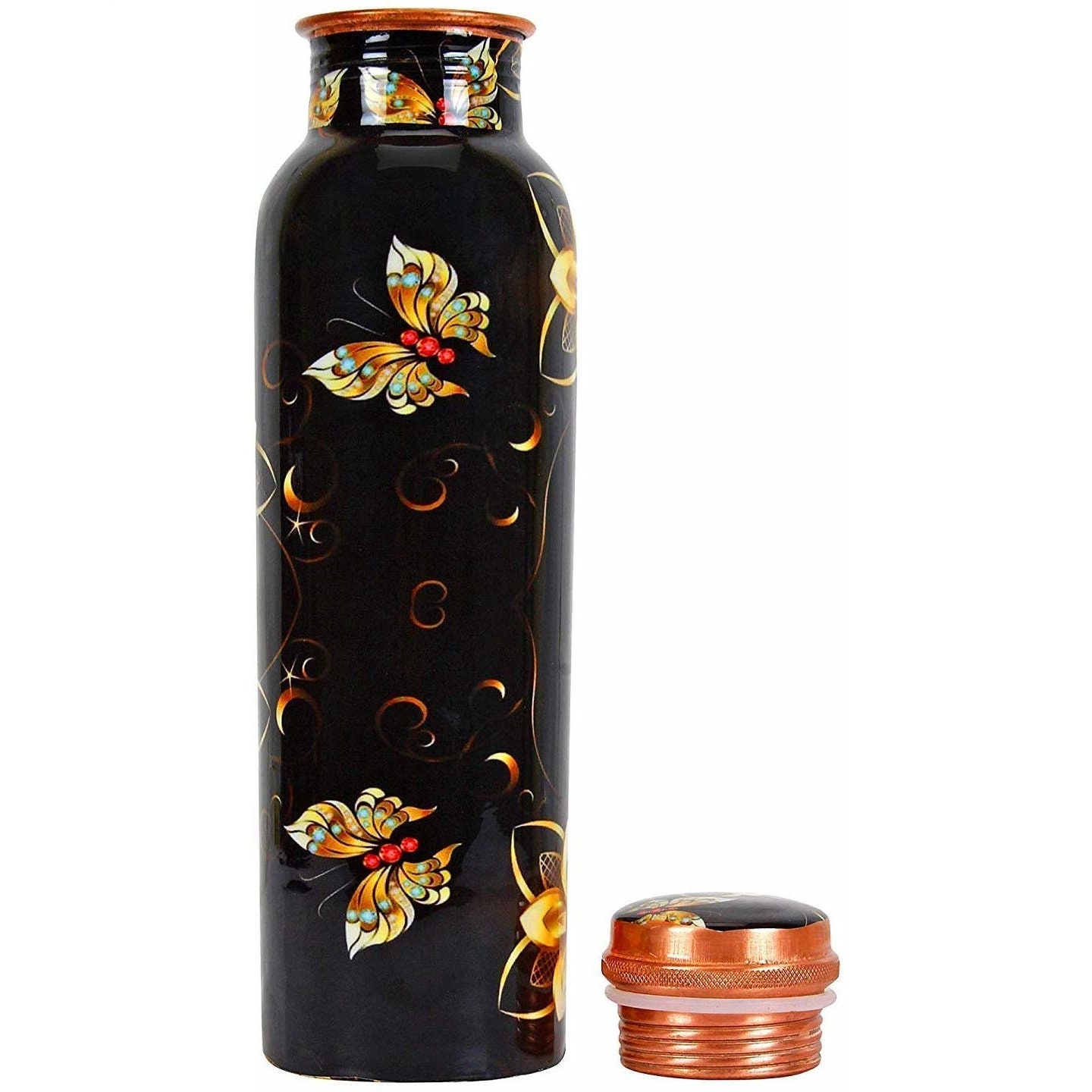 Yoga Life Set: Premium Quality Copper Water Bottles 32oz