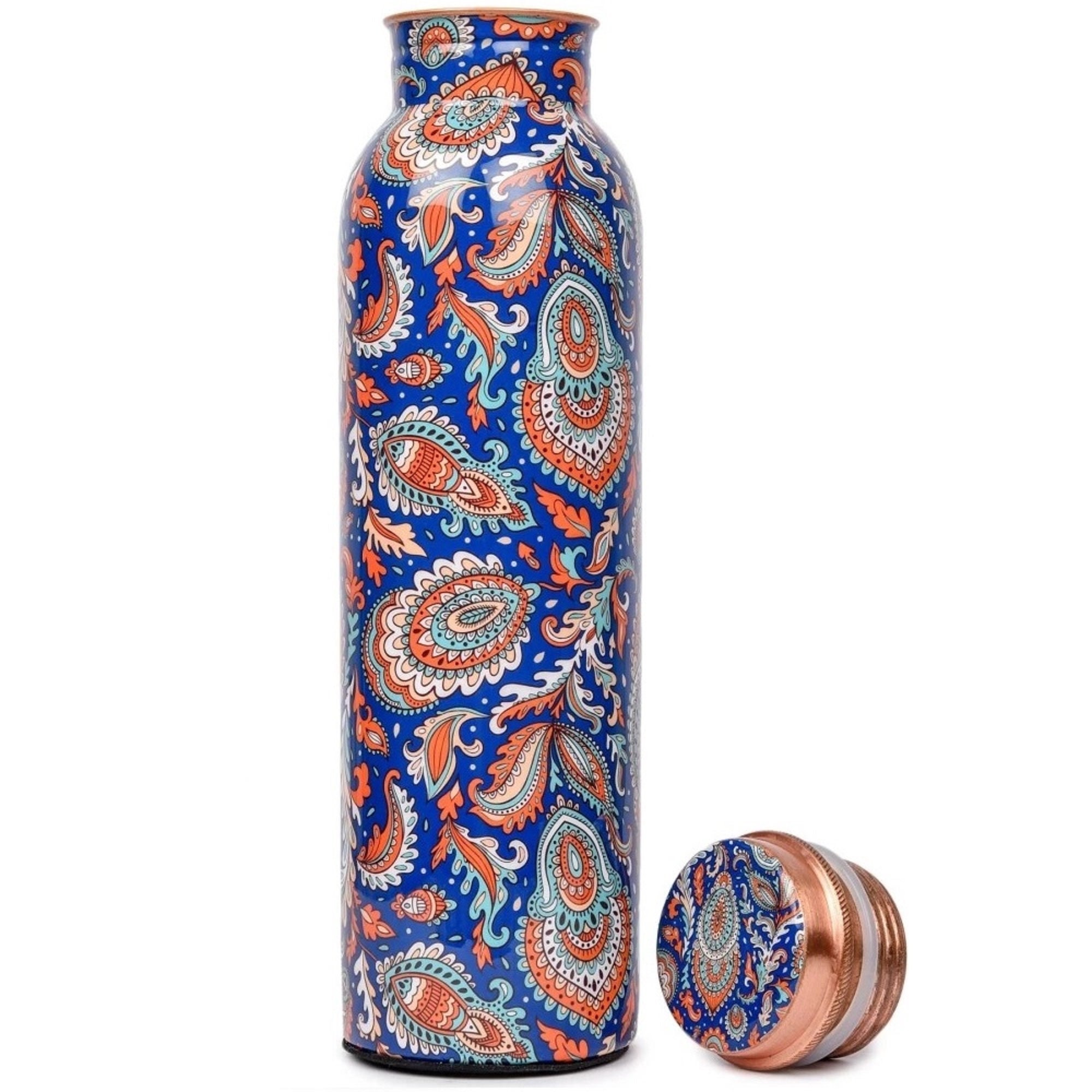 Yoga Life Set: Premium Quality Copper Water Bottles 32oz