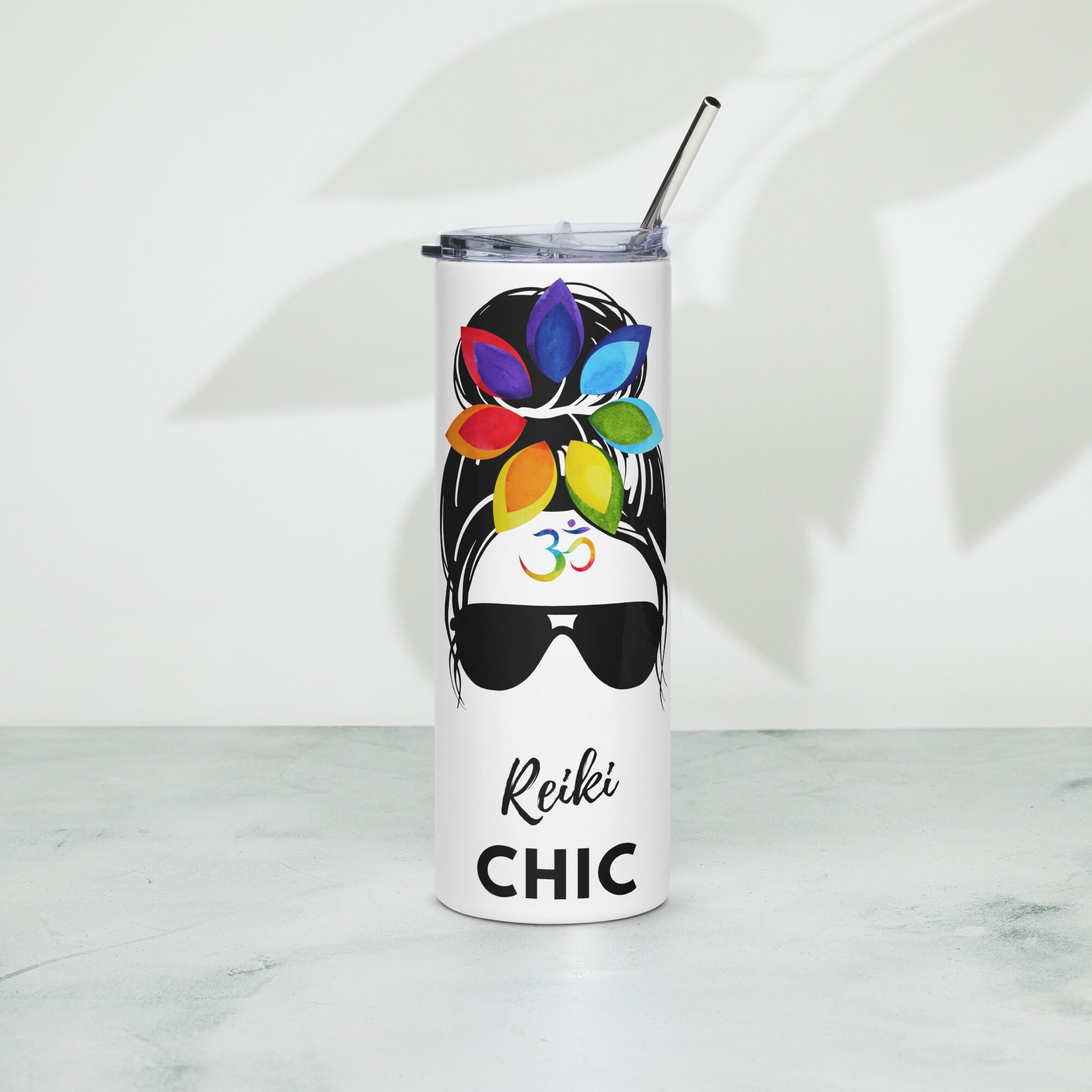 Yoga Energy Healing Stainless Steel Tumbler