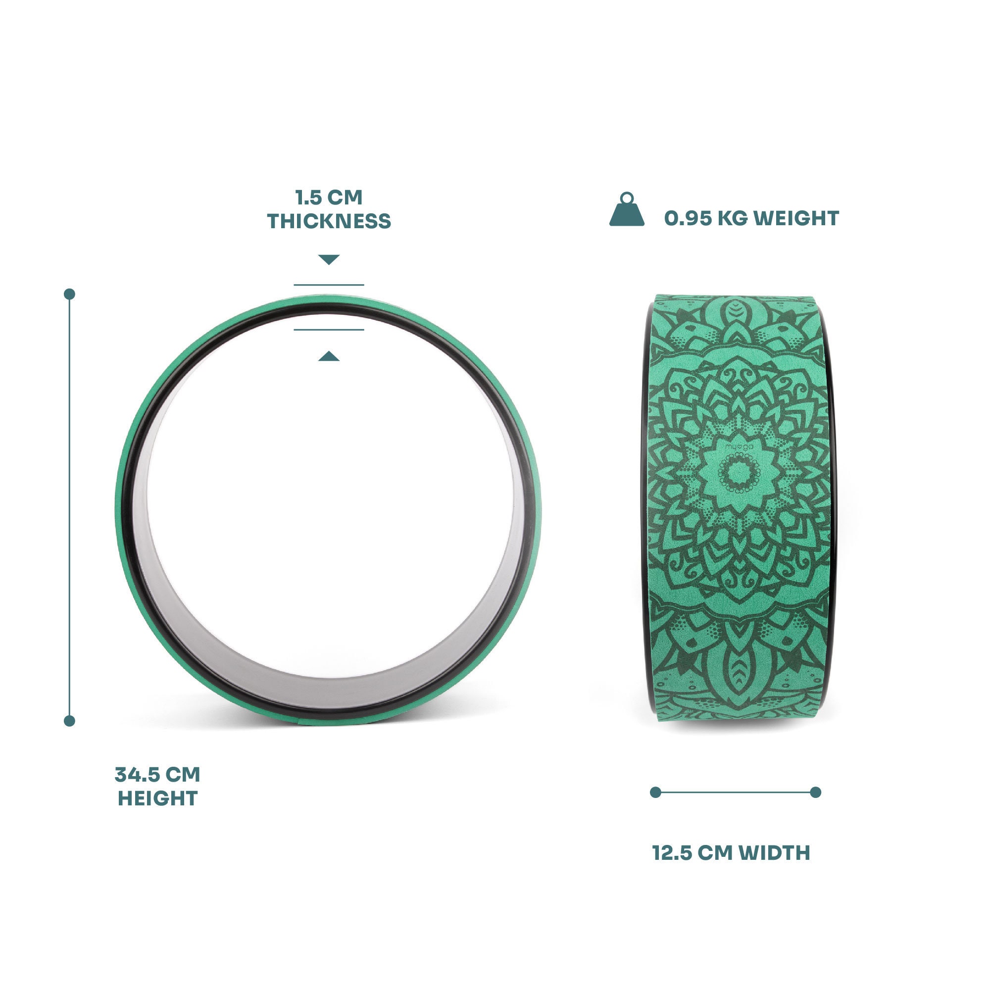 Eco-friendly Vegan Cork Yoga Wheel, Yoga Products