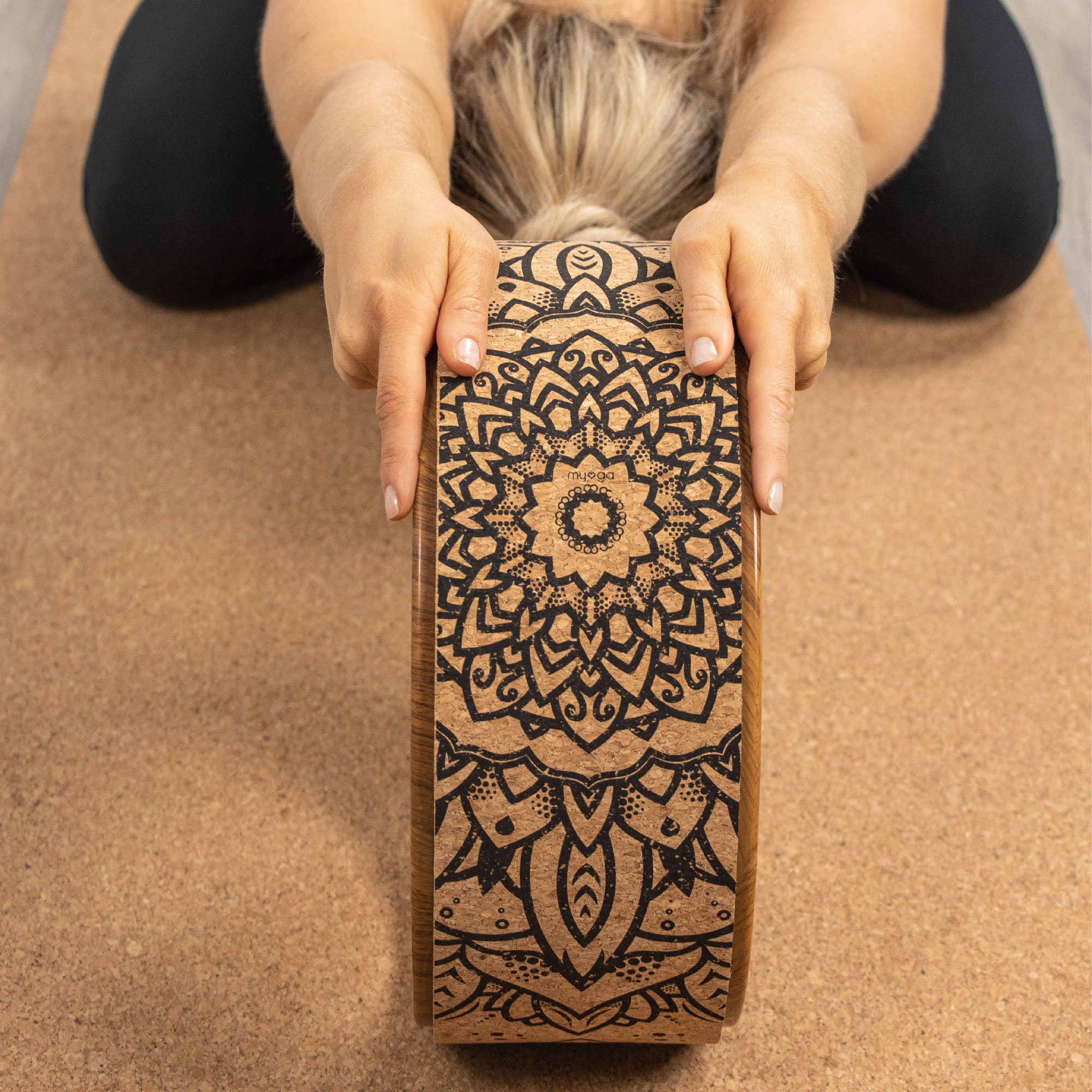 Eco-friendly Vegan Cork Yoga Wheel, Yoga Products