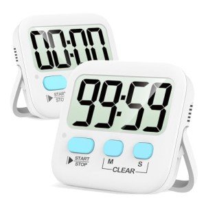 2 Pack Magnetic Digital Timers for Kids & Cooking