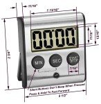 Large Display Magnetic Kitchen Timer with Loud Alarm