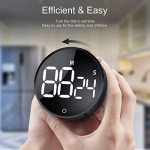 Large LED Digital Kitchen Timer - Black