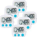 LinkDm 6 Pack Digital Kitchen Timers with Magnet