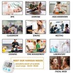 2-Pack Digital Kitchen Timers with Loud Alarm
