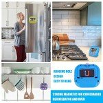 6-Pack Magnetic Digital Countdown Timers with LCD Display