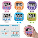6-Pack Magnetic Digital Countdown Timers with LCD Display