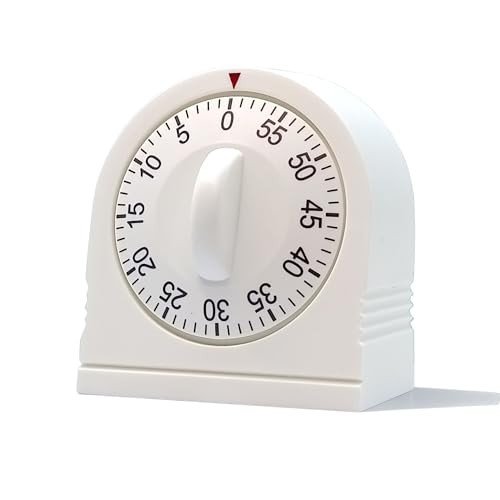 60-Minute Wind-Up Timer with Loud Alarm