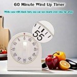 60-Minute Wind-Up Timer with Loud Alarm