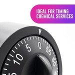60-Minute Wind-Up Visual Kitchen Timer, Black