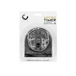 60-Minute Wind-Up Visual Kitchen Timer, Black