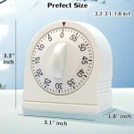 60-Minute Wind-Up Timer with Loud Alarm