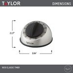 Taylor Stainless Steel Mechanical Timer for Projects