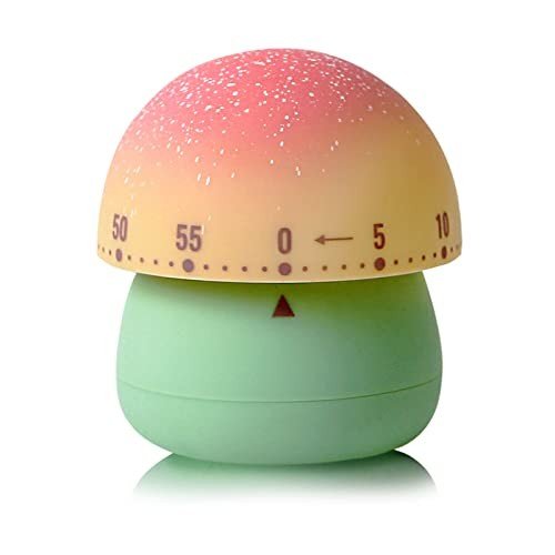 Cute Mushroom Kitchen Timer - 60-Minute Countdown