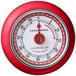 Zassenhaus Retro Magnetic Kitchen Timer - Red