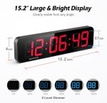 Customizable 15.2" Gym Timer with Remote Control