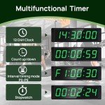 YZ Gym Timer Clock with Remote and Stopwatch