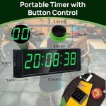 YZ Gym Timer Clock with Remote and Stopwatch