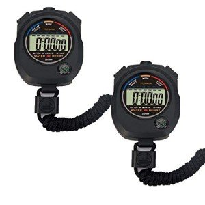 2 Pack Electronic Sport Stopwatch with Alarm