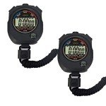 2 Pack Electronic Sport Stopwatch with Alarm
