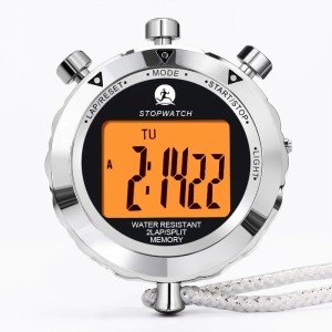 Rolilink Metal Stopwatch with Backlight for Sports
