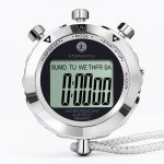 Rolilink Metal Stopwatch with Backlight for Sports