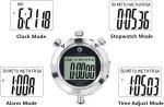 Rolilink Metal Stopwatch with Backlight for Sports
